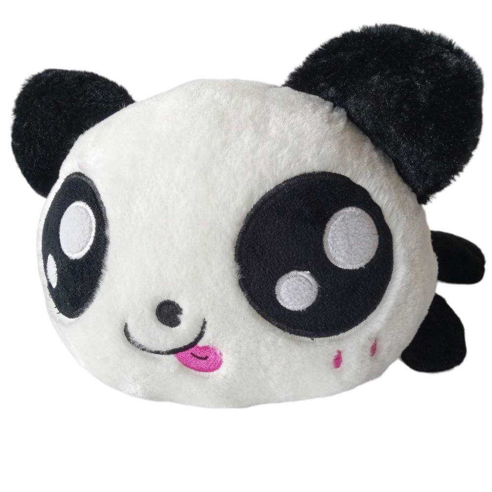 Hank Lu  Toy Big Head Panda Doll Black and White Bear Plush 20" long